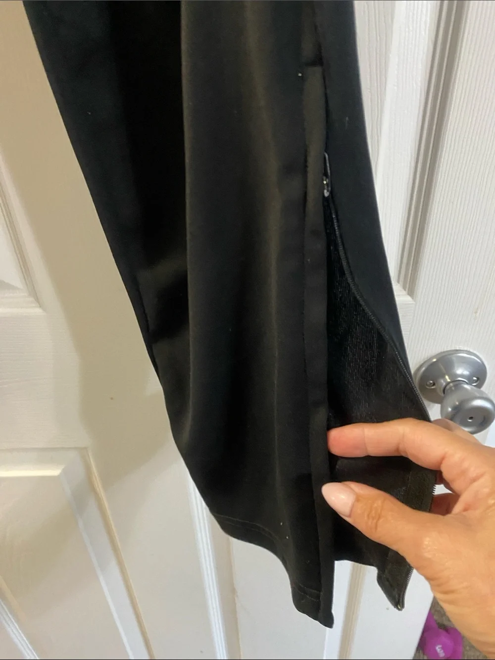 adidas Black Joggers with White Three-Stripe Side Detail